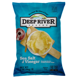 DEEP RIVER KETTLE CHIPS SALT & VINEGAR 24/2 OZ